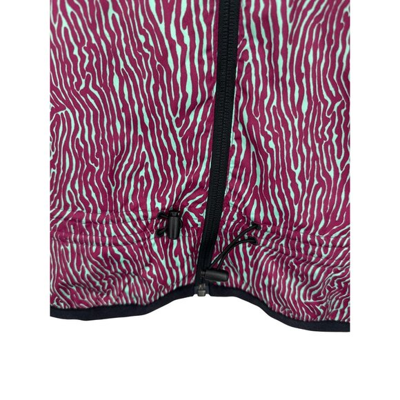 Nike Full Zip Hooded Windrunner Jacket in Purple and Mint Zebra Size L - Picture 2 of 12
